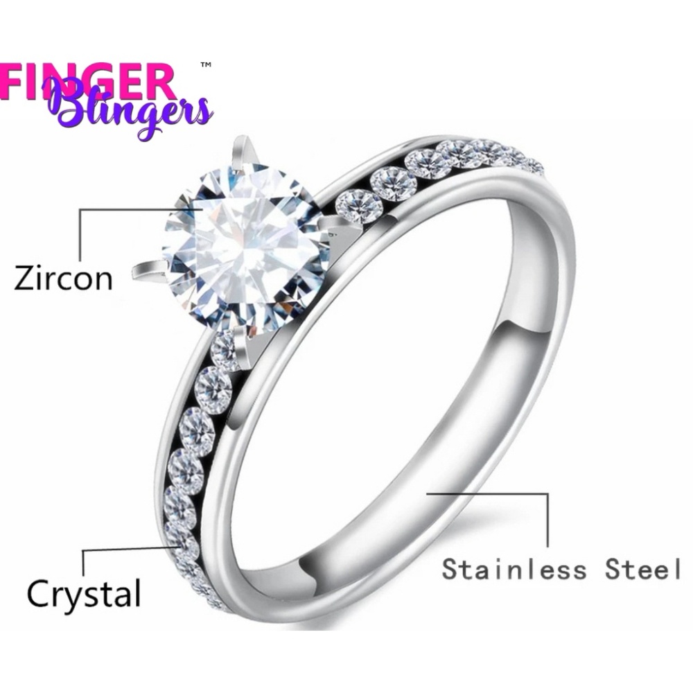 1 CT Solitaire Eternity Engagement Ring - Picture 8 of 12